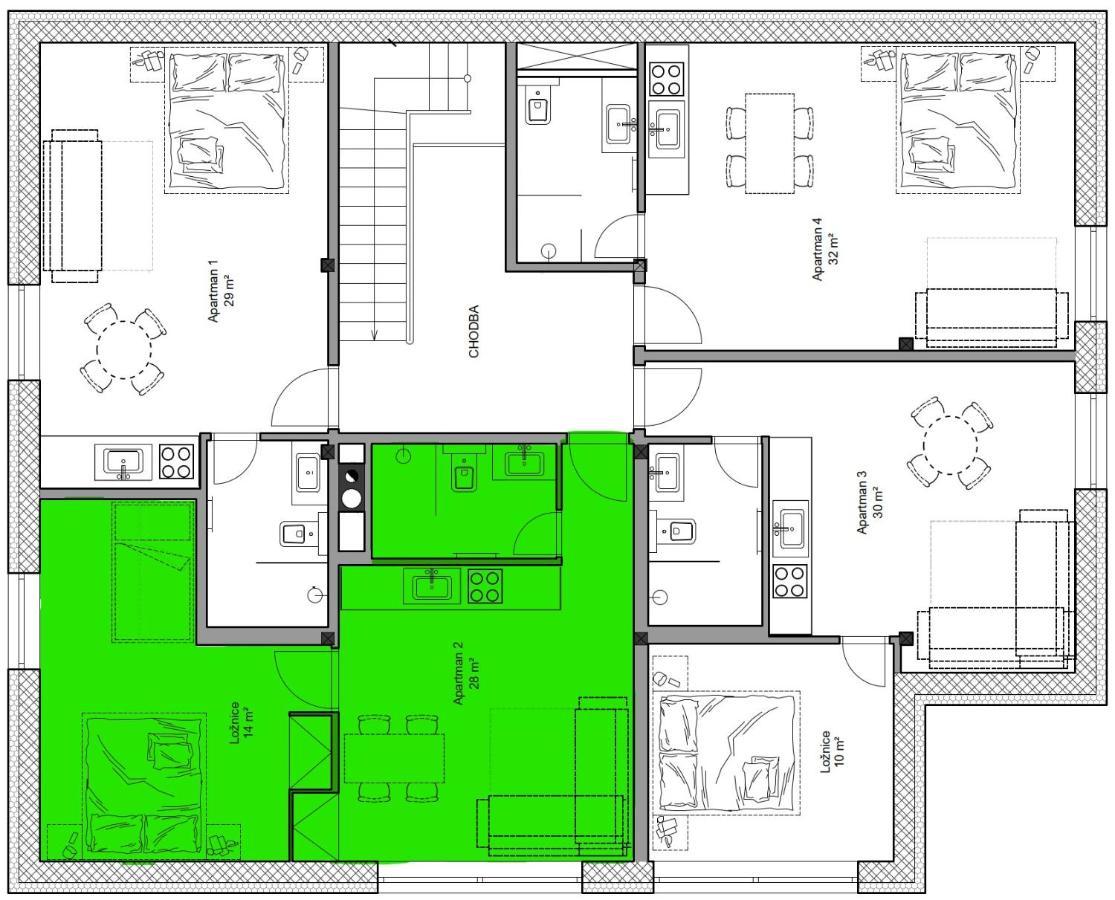 Apartmany Hacienda Boží Dar Dış mekan fotoğraf